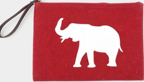 Elephant Print Small Pouch